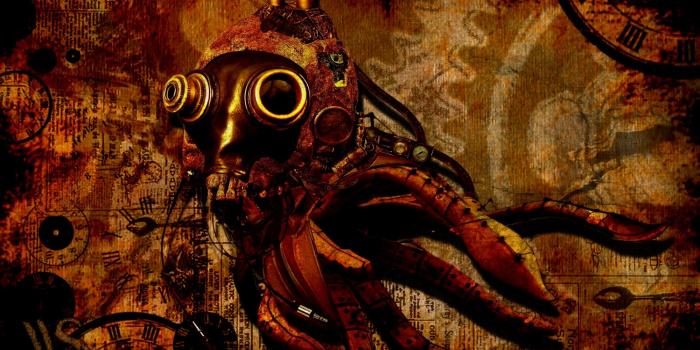 2000x1454 vagabondco #tattoo #ink #rackie #tattoos #inked | Steampunk wallpaper,  Steampunk background, Steampunk octopus