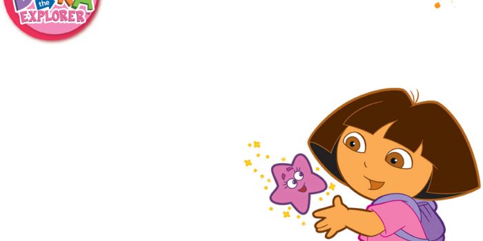 1024x768 Dora the Explorer with a star Wallpaper