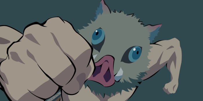 5120x2160 Inosuke Hashibira Kimetsu no Yaiba Minimalist 4K Wallpaper #142