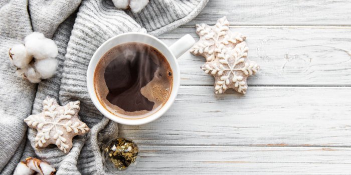 1332x850 Wallpaper snow, decoration, Christmas, mug, New year, new year, Christmas,  vintage, winter, snow, cup, sweater, coffee, cookies, decoration, cozy  images for desktop, section новый год - download