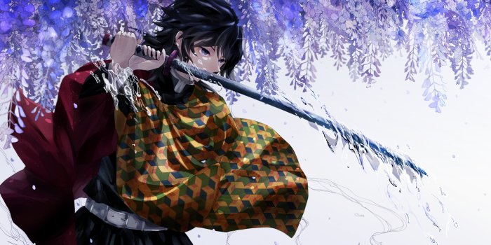 3840x2160 Kimetsu no Yaiba Giyu Tomioka Katana UHD 4K Wallpaper | Pixelz