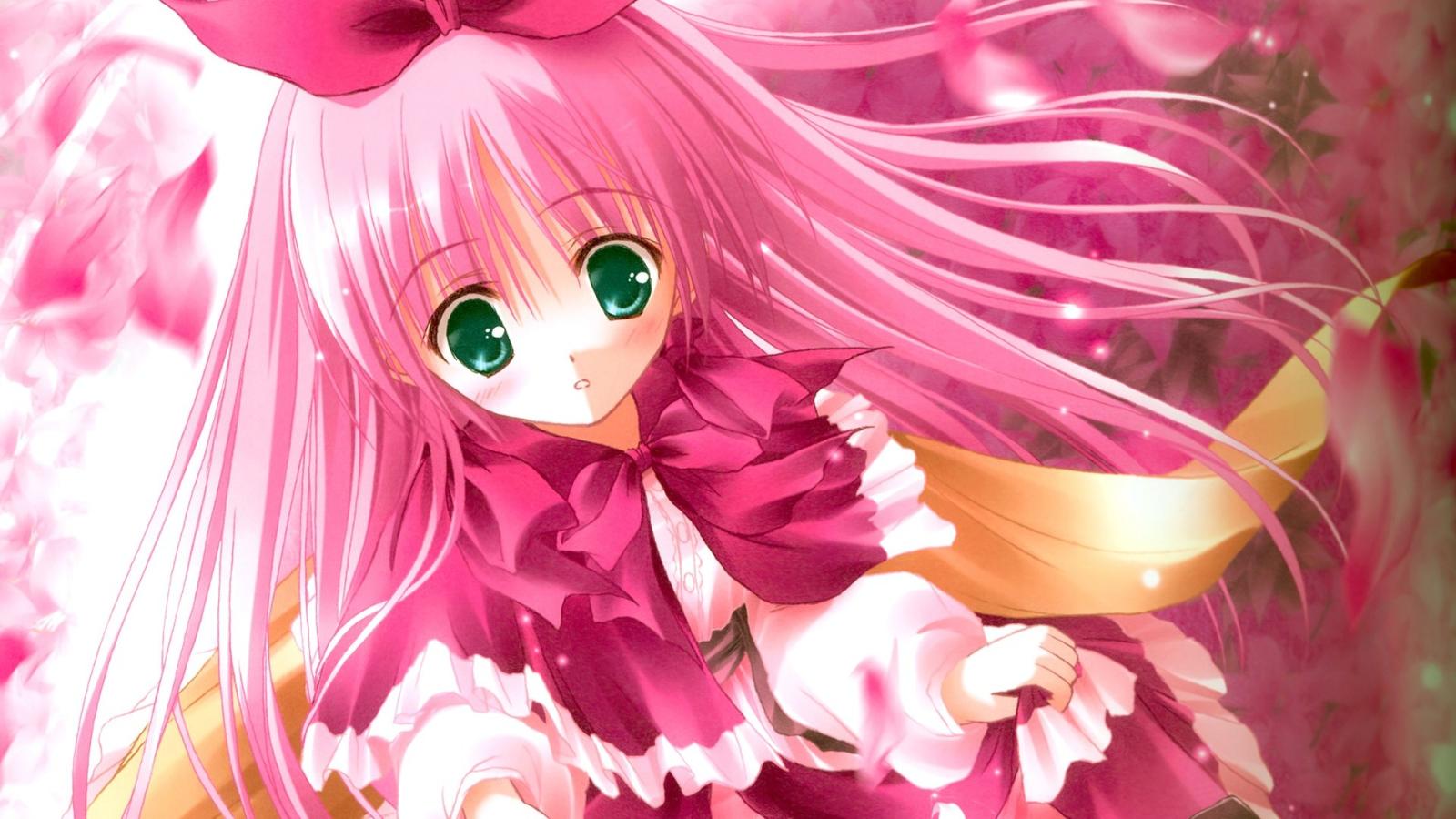 1920x1080 Pink Anime HD wallpaper