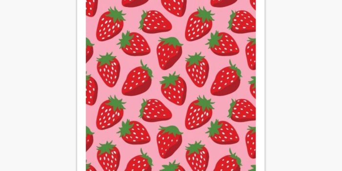 1000x1000 Cute Strawberry Wallpaper Pattern Phone Case