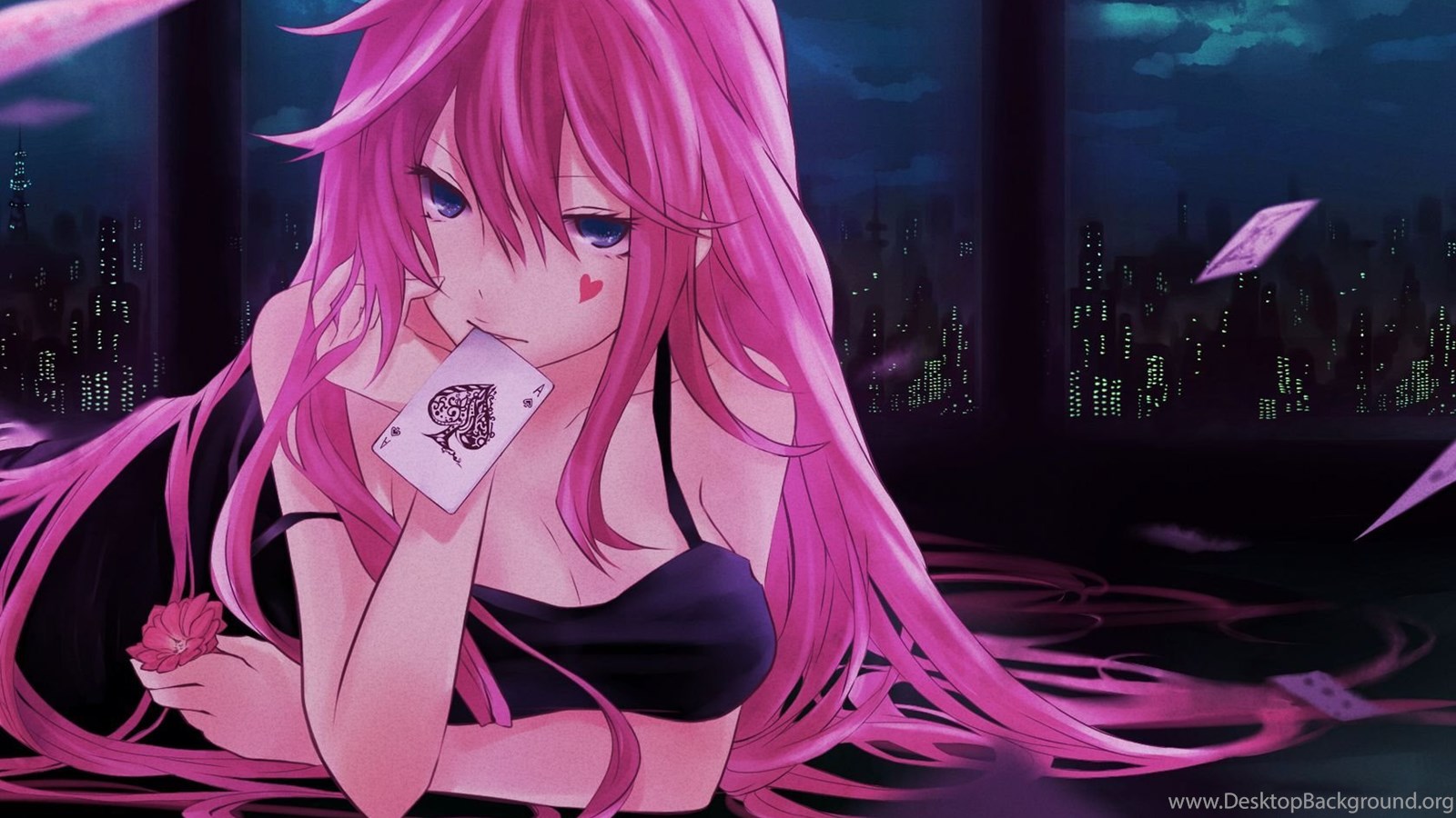 1600x900 Pink Anime Wallpapers Desktop Background