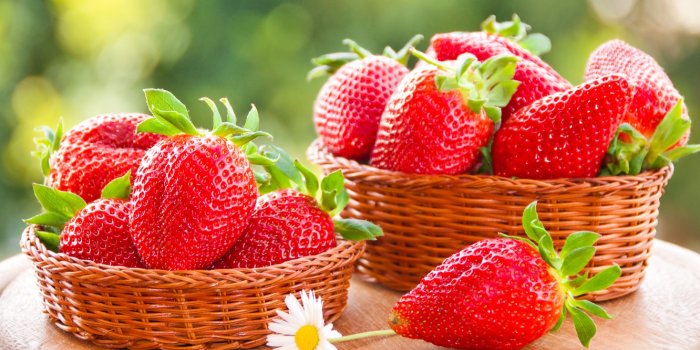 1332x850 Wallpaper berries, strawberry, red, basket, red, fresh, ripe, sweet,  strawberry, berries images for desktop, section еда - download