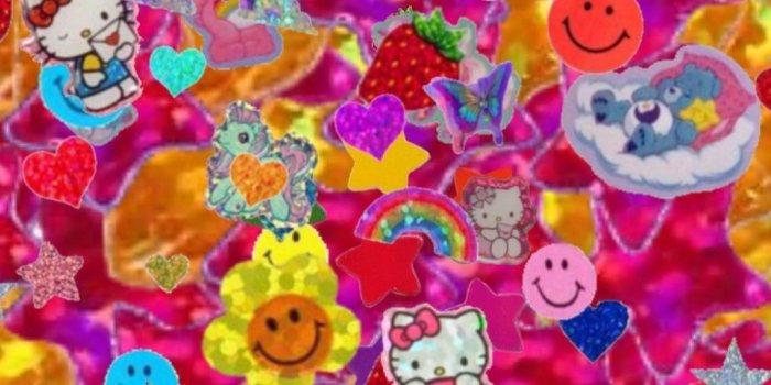 1080x2280 Y2K Aesthetic Wallpaper for mobile