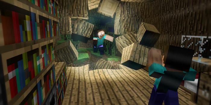 1440x838 Attack Of Herobrine - Wallpapers and art - Mine-imator forums