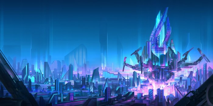 2508x1254 DESKTOP WALLPAPER 4K FUTURISTIC CITY