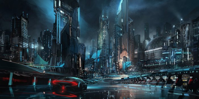1920x1080 Wallpaper Digital, Digital Art, Artwork, Futuristic, Futuristic City •  Wallpaper For You