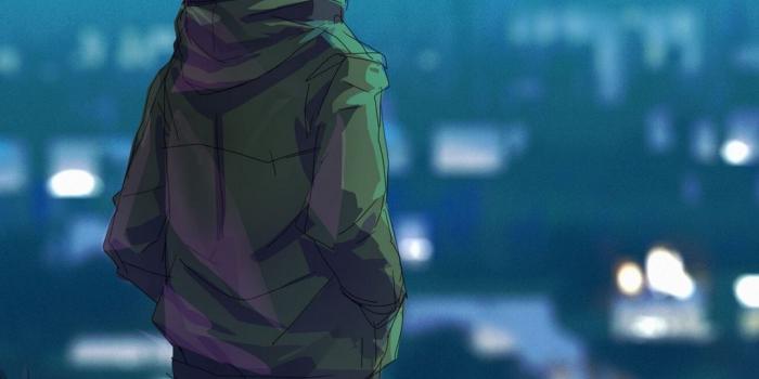 1080x2400 Boy Alone Wallpaper