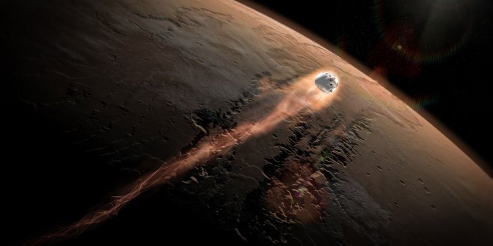 1920x1200 SpaceX's Dragon Enters Mars' Atmosphere Wallpaper | Space