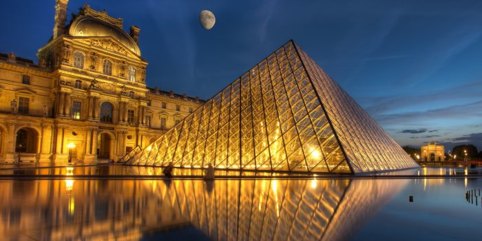 1332x850 Wallpaper Paris, France, Louvre, Ile-de-France images for desktop, section  город - download