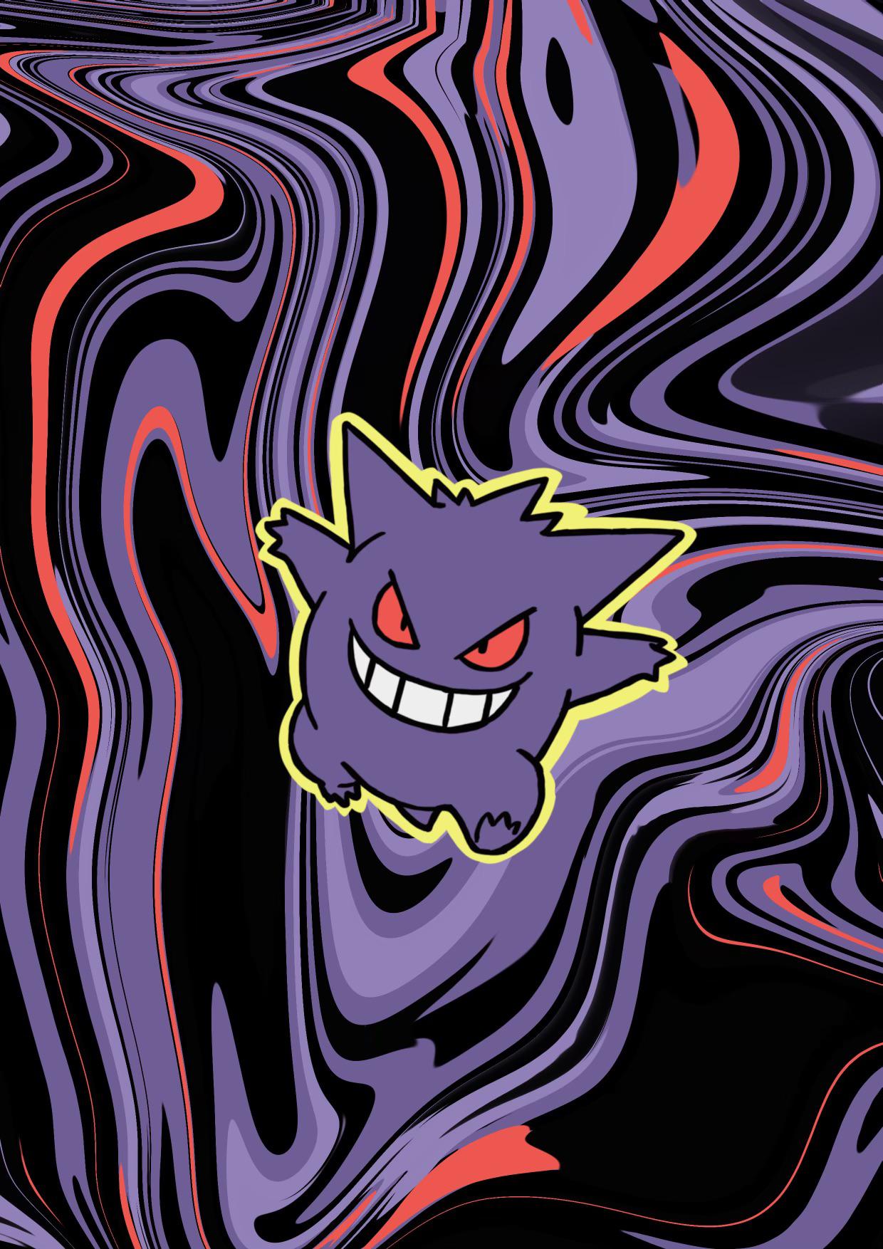 1240x1754 Gengar wallpaper drawn for me by my mrs, hope you dig it as much as I do! :  r/iphonewallpapers