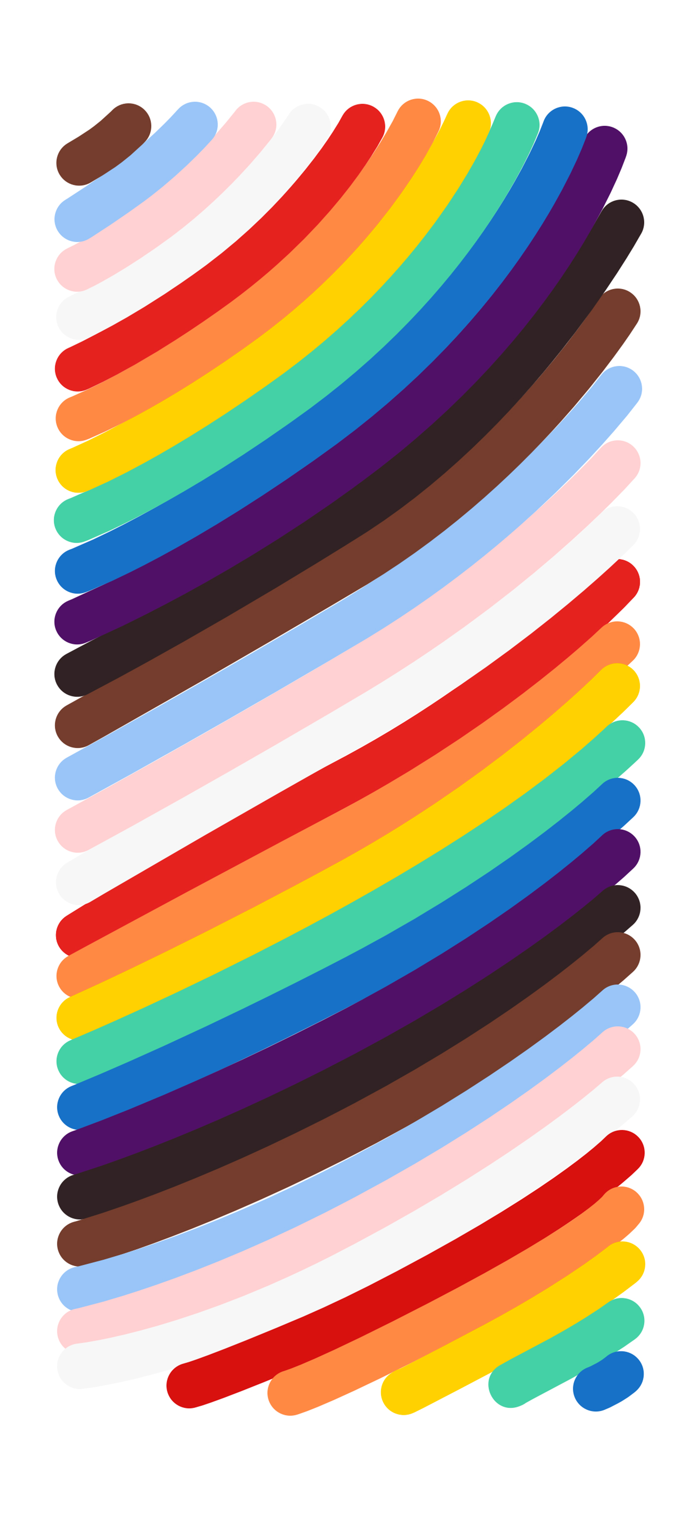 1420x3073 Apple Pride 2021 (White) - Wallpapers Central
