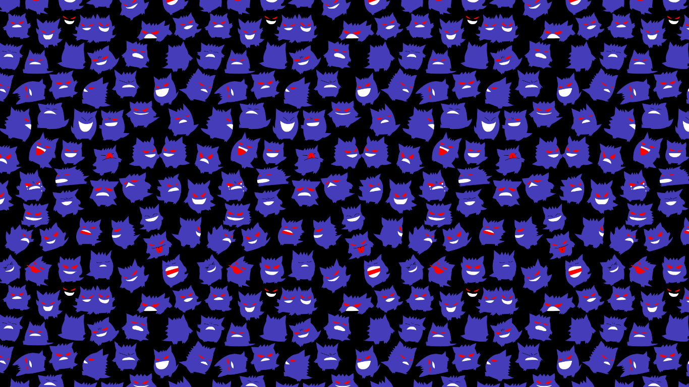 1366x768 Gengar Wallpaper Hd - Geometric Pattern In Tattoo Design (#350954) - HD  Wallpaper & Backgrounds Download