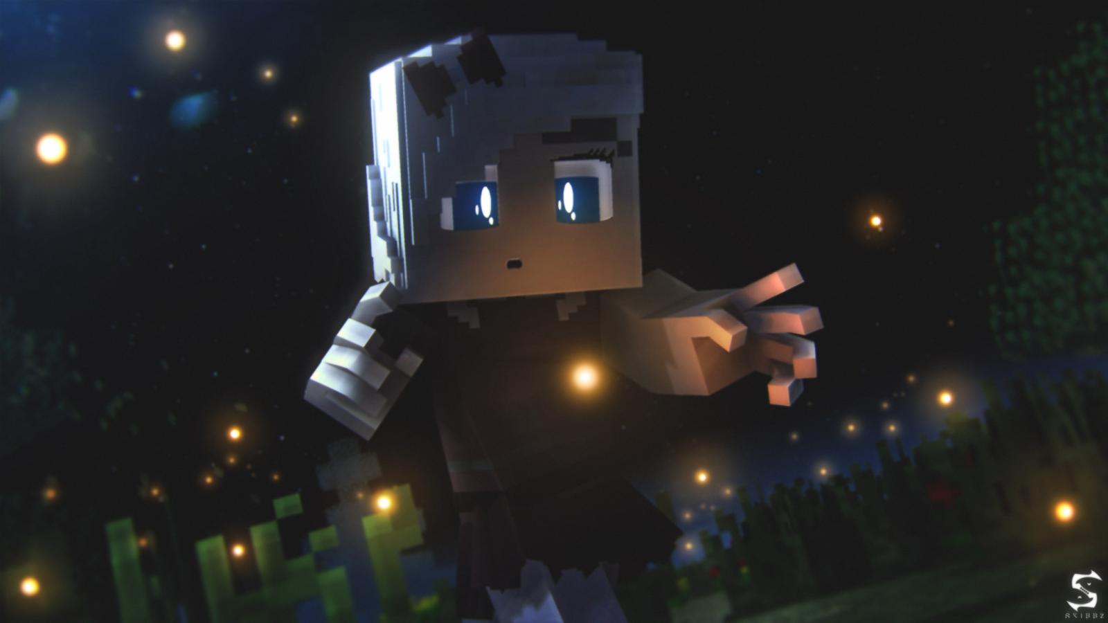 2048x1152 Fireflies [2k Wallpaper] - Wallpapers and art - Mine-imator forums