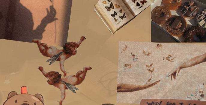 687x1280 Brown Aesthetic Wallpaper - IdleWP