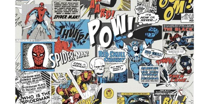 1000x1000 York Wallcoverings Marvel Comics Pow! Wallpaper in the Wallpaper department  at Lowes.com