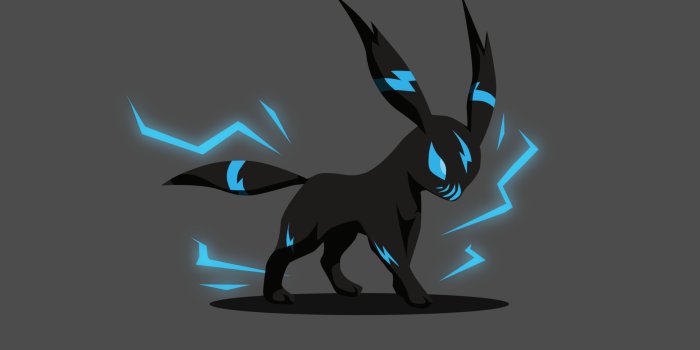 4445x2600 Wallpaper 4k Umbreon Pokemon Minimal Wallpaper