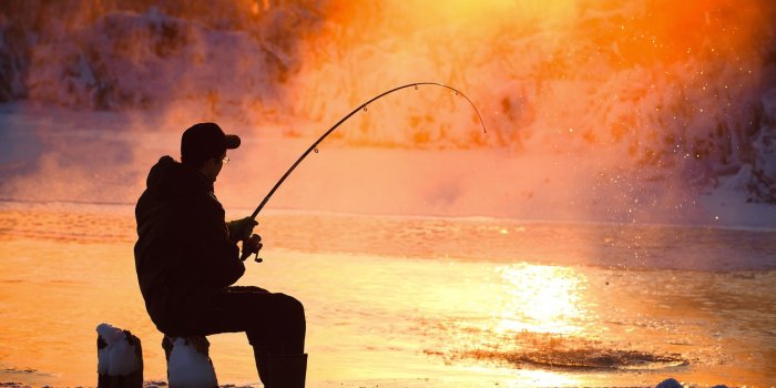 1332x850 Wallpaper ice, winter, man, fun, Fishing, fishing equipment images for  desktop, section спорт - download