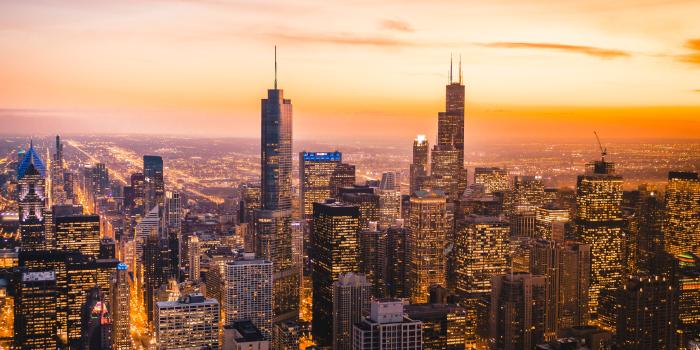 5184x3456 Chicago Wallpaper 4K, Skyline, Cityscape, Skyscrapers, Dawn, Sunset, World,  #1533