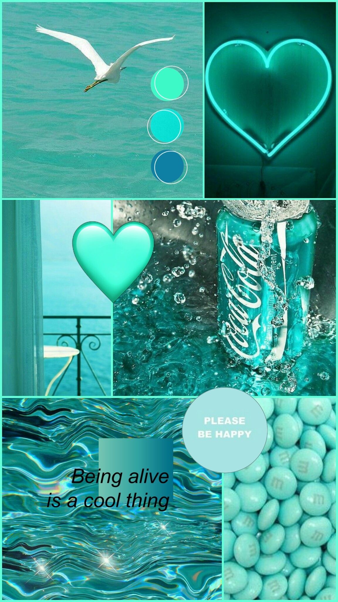1152x2048 Turquoise Aesthetic Wallpapers