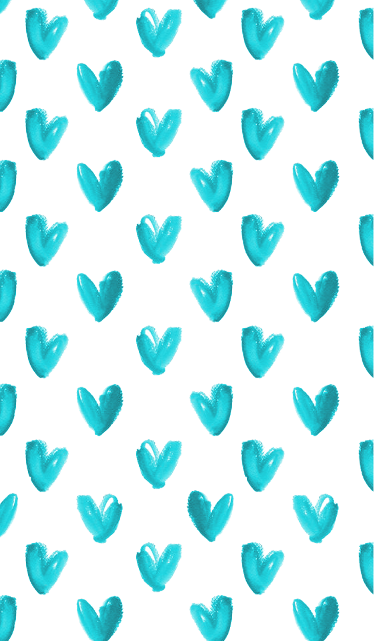 730x1250 Cute Phone Backgrounds - Turquoise Hearts (#57416) - HD Wallpaper &  Backgrounds Download