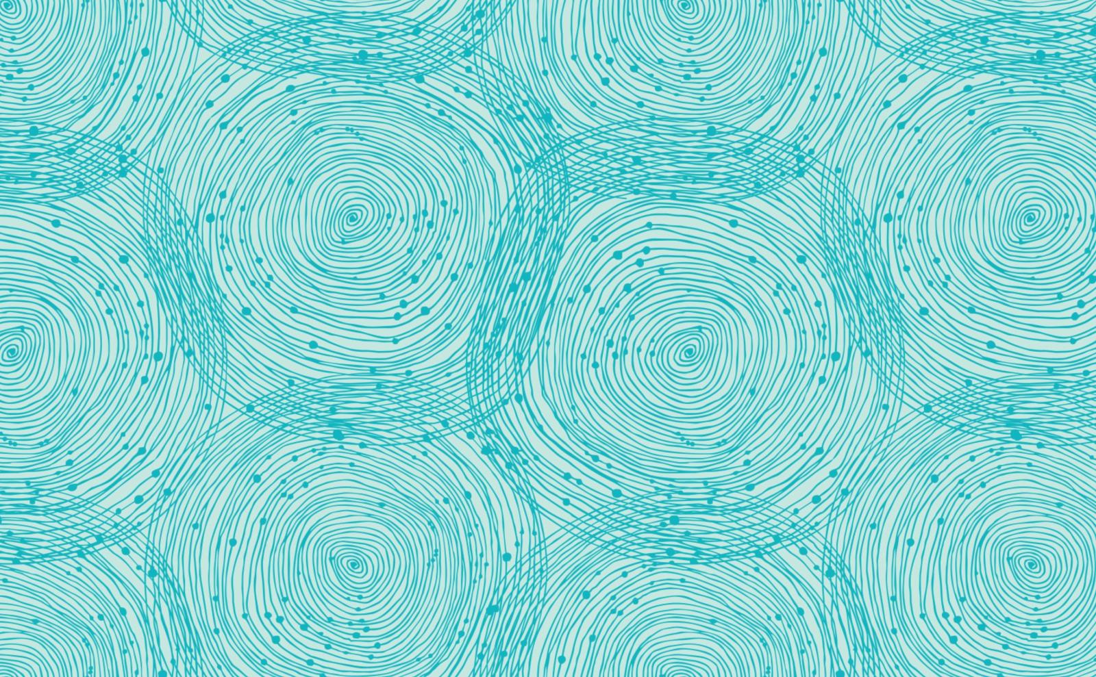 3028x1872 Concentric Circles Wallpaper for Walls | Turquoise Spirals