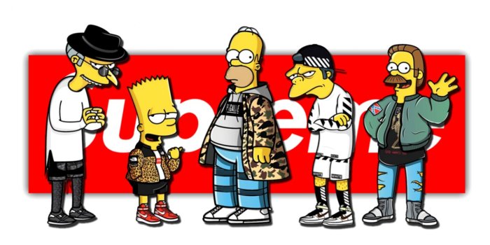 1368x809 Simpsons Streetwear Wallpaper Wallpapers In 2019 Wallpaper - Supreme Bape  Off White - 1368x809 Wallpaper - teahub.io