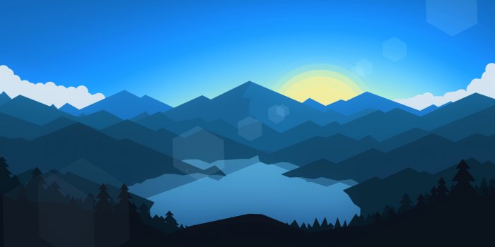 1600x900 Download forest, mountains, sunset, cool weather, minimalism 1600x900  wallpaper, 16:9 widescreen 1600x900 hd image, background, 246