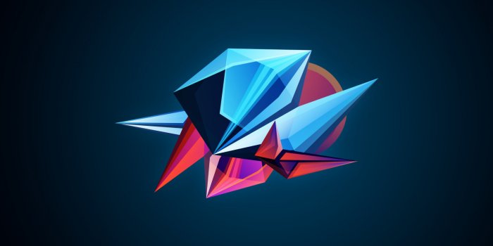 1600x900 Download wallpaper: Abstract 3D shapes 1600x900