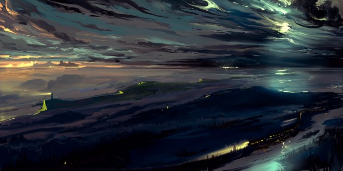 1600x900 Wallpaper Sky, Art, Dark, Night - Dark Art Wallpaper 4k - 1600x900 Wallpaper  - teahub.io
