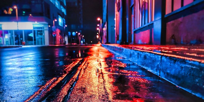 2560x1024 Download wallpaper 2560x1024 street, night, wet, neon, city ultrawide  monitor hd background