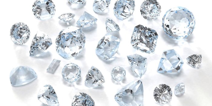 1251x834 Livingwalls Photo wallpaper «Diamonds on White» 036130