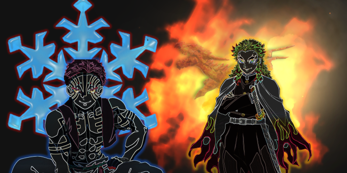 3840x2160 Rengoku vs Akaza Wallpaper - Demon slayer