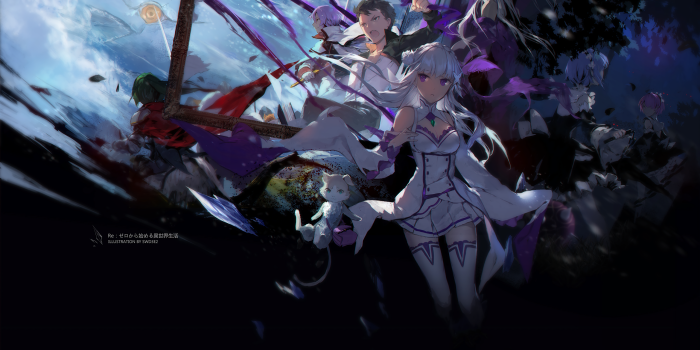 2560x1440 Rem, Subaru Natsuki and Emilia (Re:ZERO) HD Wallpaper | Background Image |  2560x1440