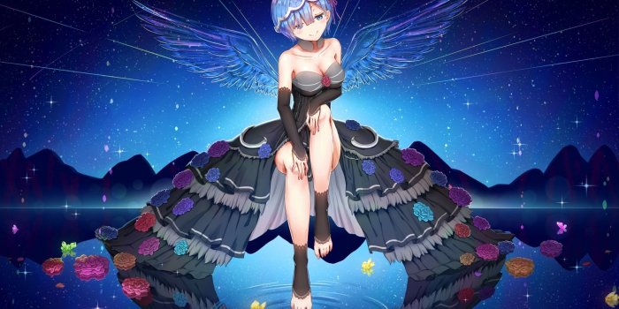 1910x1080 Rem, cute, anime girl, re:zero, artwork wallpaper, hd image, picture,  background, d49d8b | wallpapersmug