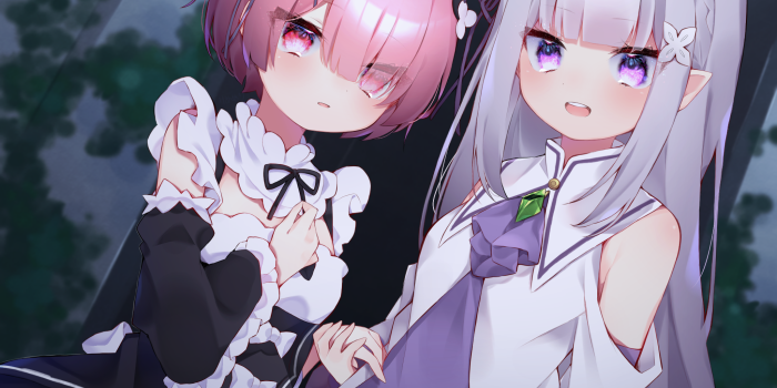 2048x1567 58572 Re:ZERO -Starting Life In Another World- HD Wallpaper, Emilia (Re:ZERO),  Ram (Re:ZERO) - Mocah HD Wallpapers