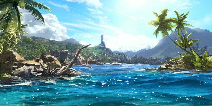 2500x1407 far, Cry, 3, Sea, Water, Tropics, Palma, Games, Fantasy, Landscape  Wallpapers HD / Desktop and Mobile Backgrounds