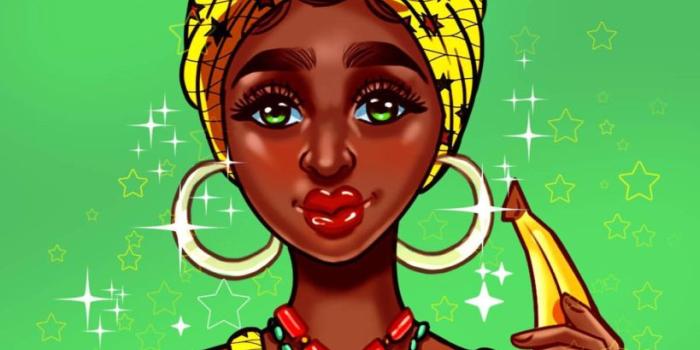 819x1024 Art Black Girl (#3168823) - HD Wallpaper & Backgrounds Download