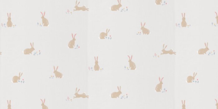 1000x1000 Bunny by Casadeco - Neutral - Wallpaper : Wallpaper Direct
