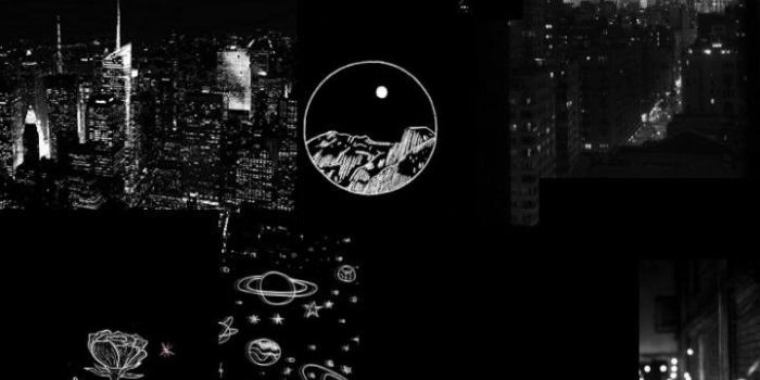 720x1325 Black Aesthetic Custom Collage Wallpaper | Ilustrasi sejarah, Foto sampul,  Kolase estetika