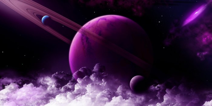 3840x2160 Wallpaper Saturn, planet, purple, 4k, Space #16672
