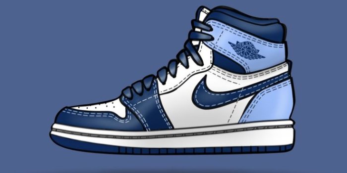 736x1309 Jordan 1 Classic - Blue | Sneakers men fashion, Cute nike shoes, Hype shoes