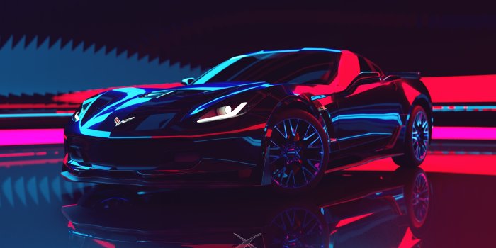 3840x2160 Wallpaper Chevrolet Corvette, Shiny, Supercars, Cgi, Digital Art -  Resolution:3840x2160 - Wallpx