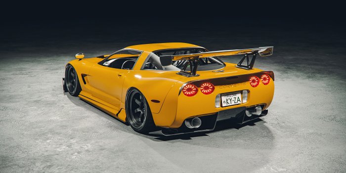 3840x2560 Wallpaper 4k Yellow Corvette C5 4k Wallpaper