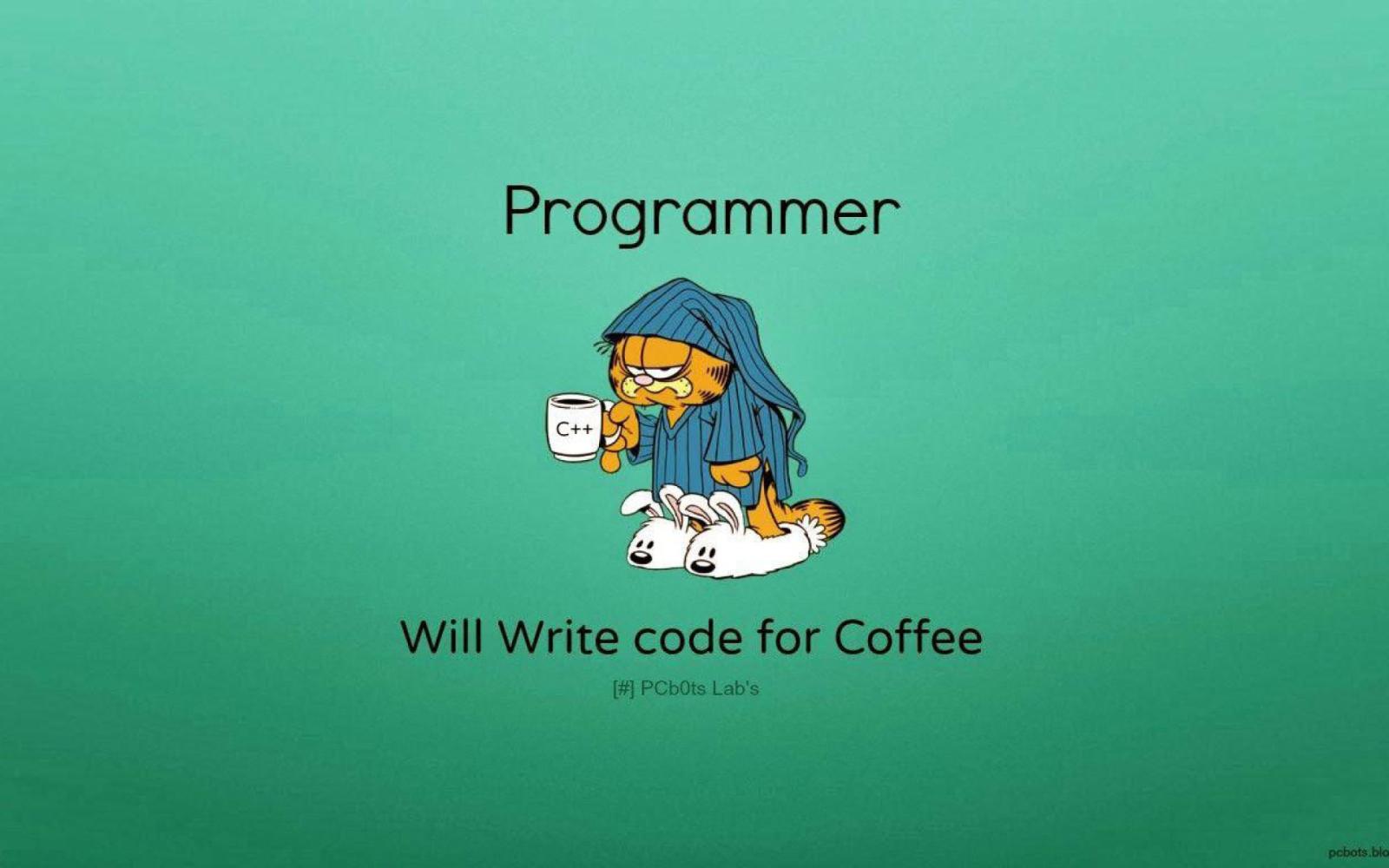 1920x1200 Coding Wallpaper, Programmer, Will Write Code For Coffee • Wallpaper For You