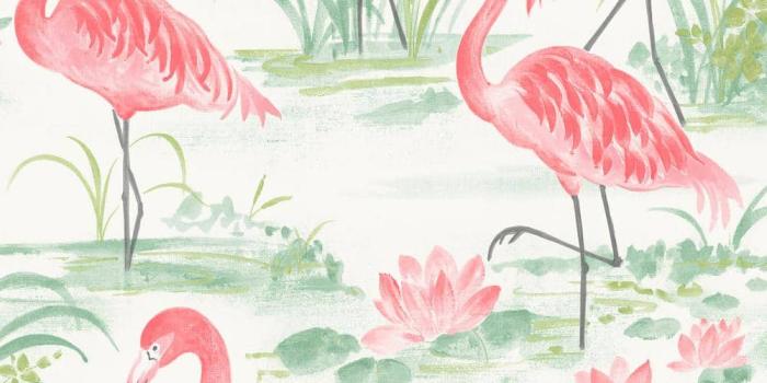 1000x1000 NuWallpaper Pink Flamingo Beach Peel and Stick Wallpaper Pink Vinyl  Peelable Roll (Covers 30.75 sq. ft.) NUS3679
