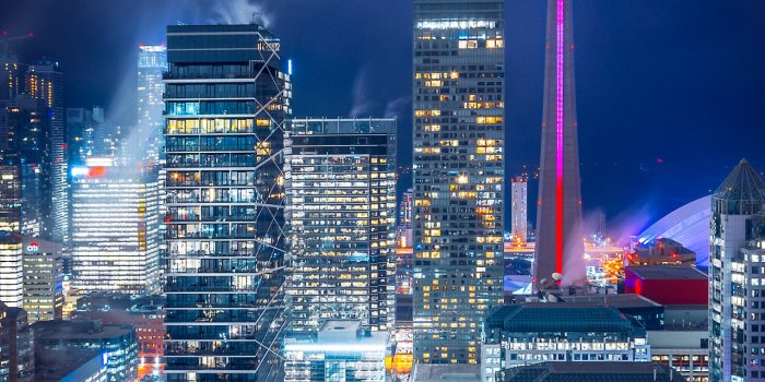 1280x2120 Download Toronto, cityscape, high towers, buildings, lights wallpaper,  1280x2120, iPhone 6 Plus