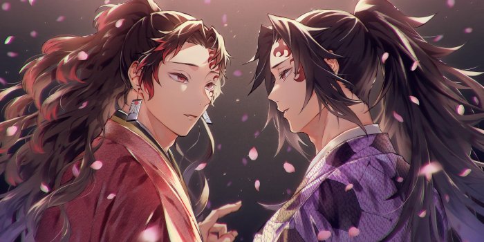 2560x1440 Demon Slayer : Yoriichi Tsugikuni & Michikatsu Tsugikuni HD wallpaper  download - Anime wallpapers